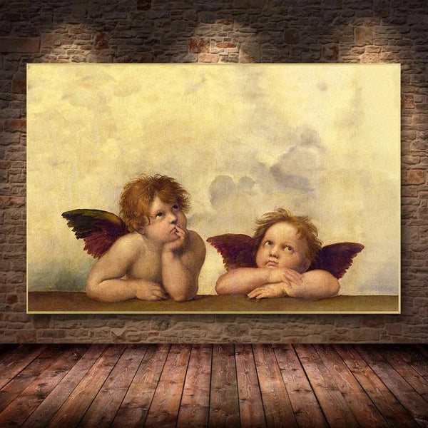 Angels painting by Raphael 